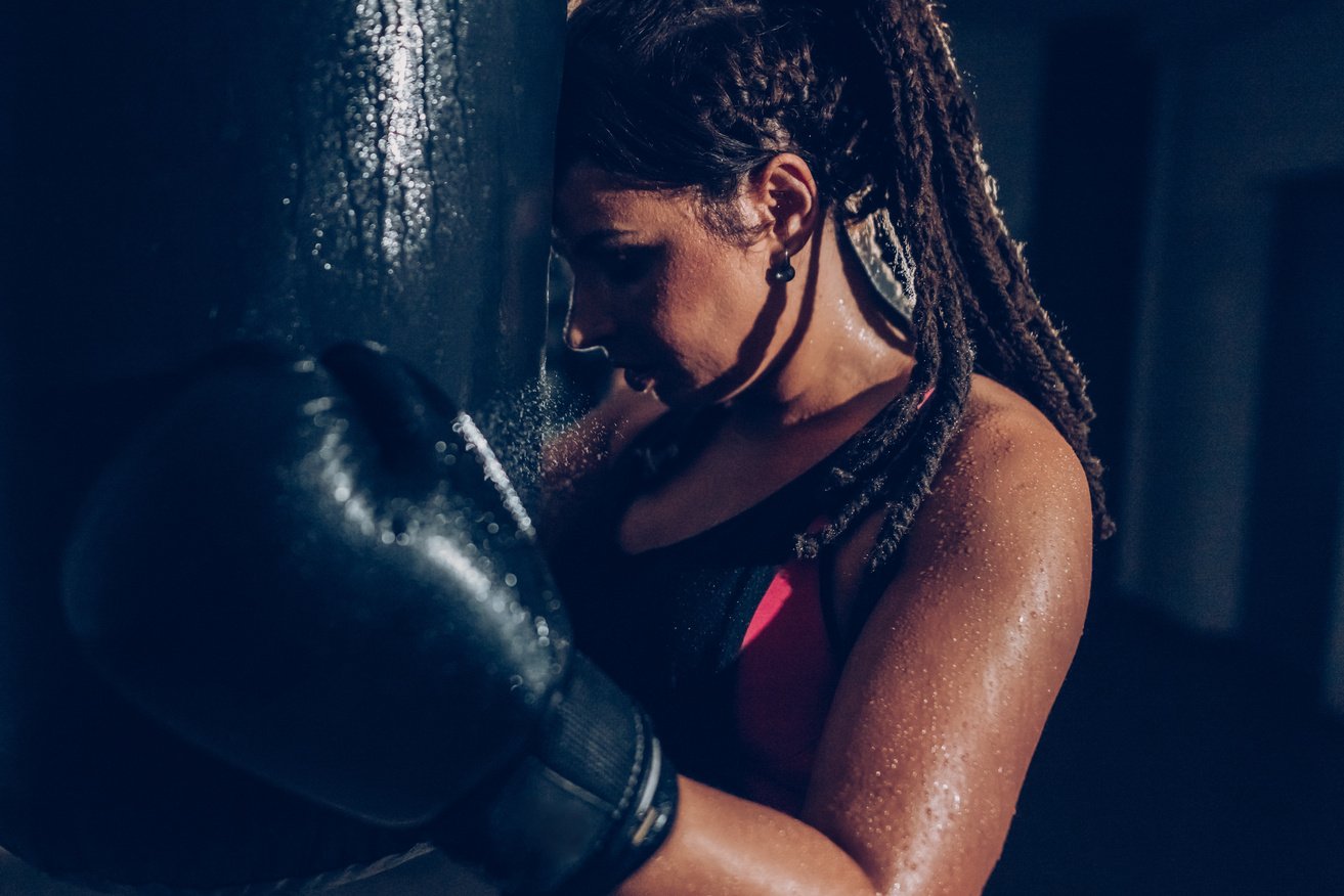 Sweaty women